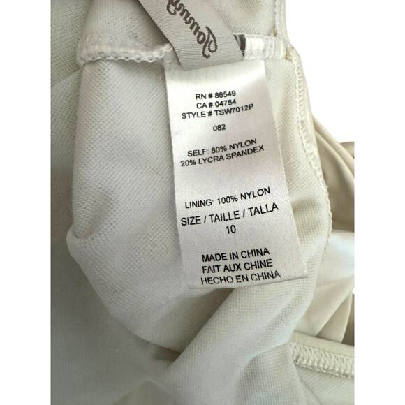 Tommy Bahama Women’s One-Piece Swimsuit – Style TSW7012P  10 Pearl (off-white - Picture 6 of 11